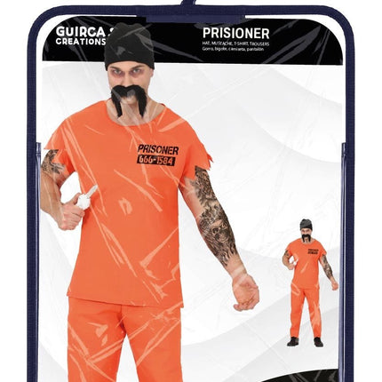 Costume d'Halloween pour homme : prisonnier