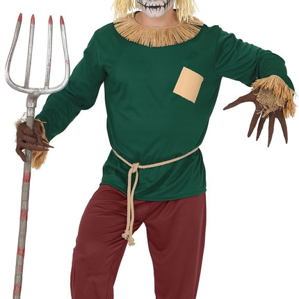 Costume d'Halloween pour homme : épouvantail
