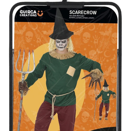 Costume d'Halloween pour homme : épouvantail