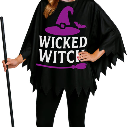 Poncho d'Halloween pour femme « Bonne folle »