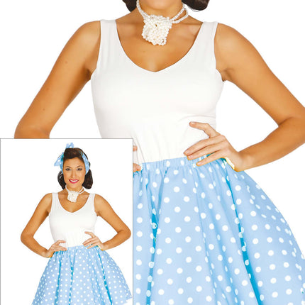 Grease Costume Dames Bleu
