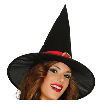 Costume d'Halloween Femme Sorcière Rouge