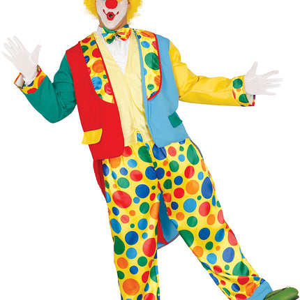 Costume de clown homme coloré
