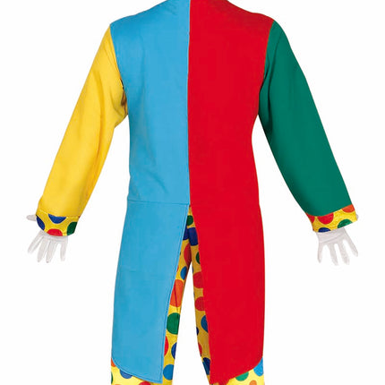 Costume de clown homme coloré