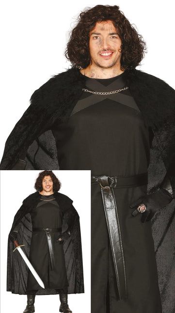 Chef de costume médiéval noir