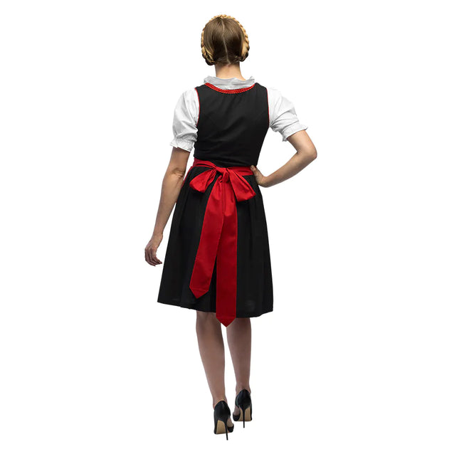 Robe Dirndl rouge Oktoberfest Frau Fischer