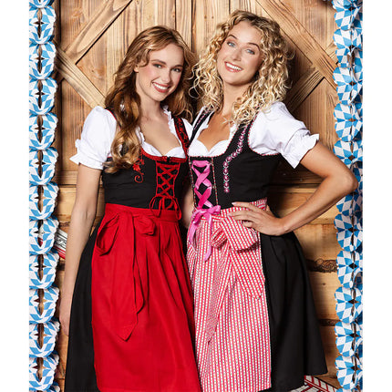 Robe Dirndl rouge Oktoberfest Frau Fischer