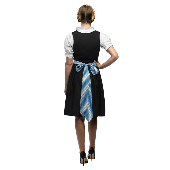 Noir Bleu Robe Dirndl Oktoberfest Dames