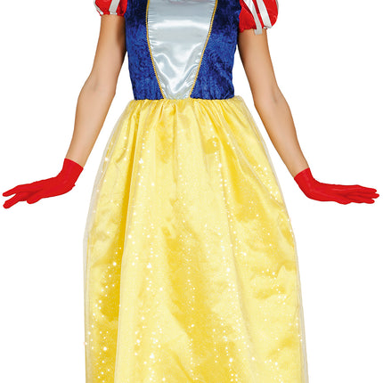 Robe Blanche-Neige Dames Paillettes