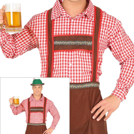 Costume Oktoberfest Rouge Marron Hommes