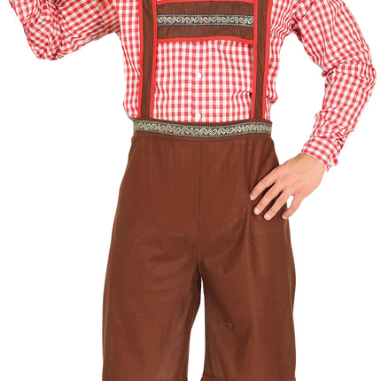 Costume Oktoberfest Rouge Marron Hommes