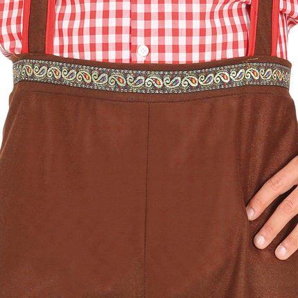 Costume Oktoberfest Rouge Marron Hommes