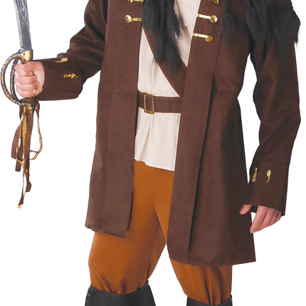 Costume de pirate marron
