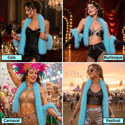 Boa Flair 60 g turquoise (180 cm)