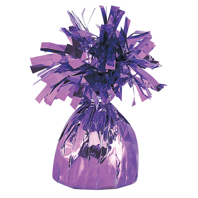 Franges de poids de ballon violet 21cm