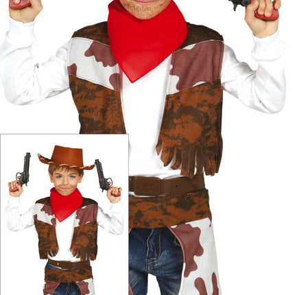 Costume de cow-boy enfant marron