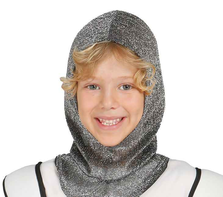 Costume de chevalier médiéval enfant argent