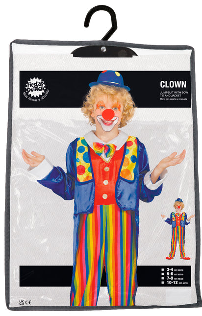 Costume de clown coloré pour enfant