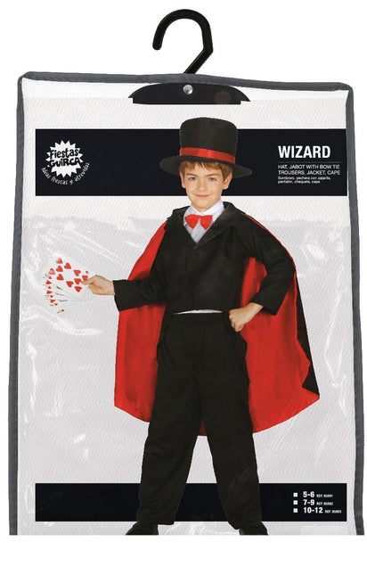 Costume de magicien enfant noir