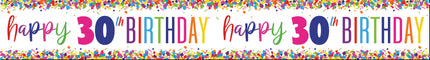 Bannière Joyeux Anniversaire 30 ans 2.74m