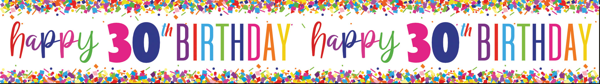 Bannière Joyeux Anniversaire 30 ans 2.74m