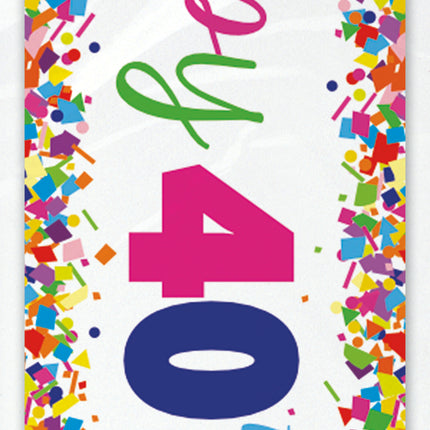 Bannière Joyeux Anniversaire 40 ans 2.74m