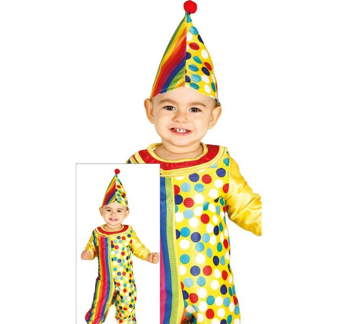 Costume de clown Baby Coloured