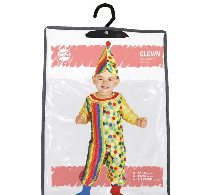 Costume de clown Baby Coloured