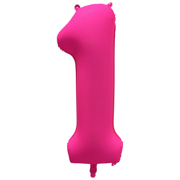 1 an Figure Balloon Neon Pink Empty 86cm