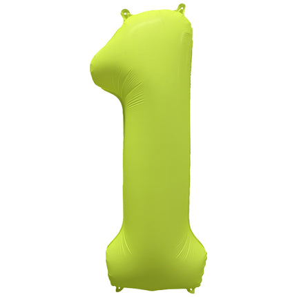 1 an Figure Balloon Neon Yellow Empty 86cm
