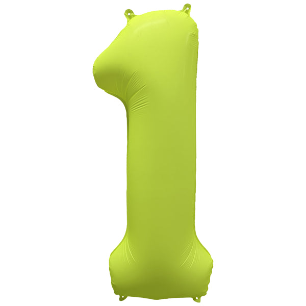 1 an Figure Balloon Neon Yellow Empty 86cm