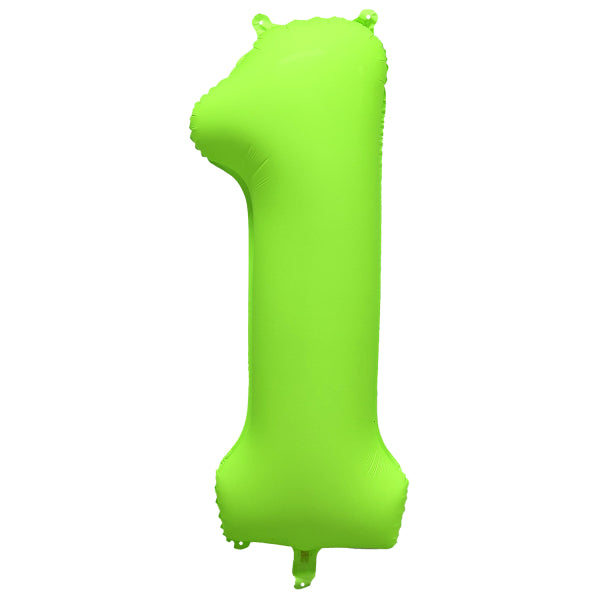 1 an Ballon à figures Vert fluo vide 86cm