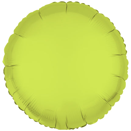 Ballon à l'hélium jaune fluo vide 43cm