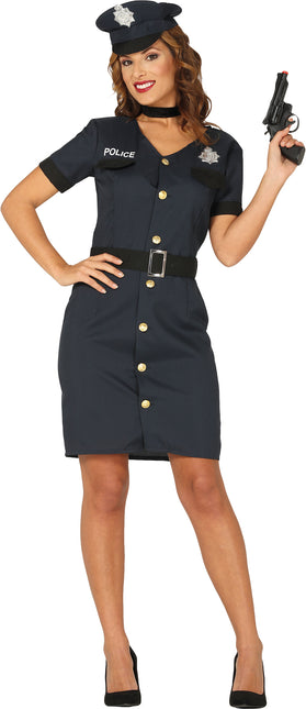 Costume de police bleu pour dames