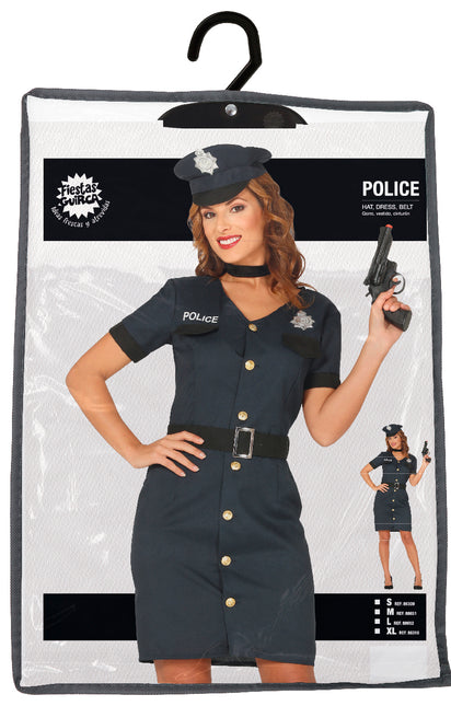 Costume de police bleu pour dames