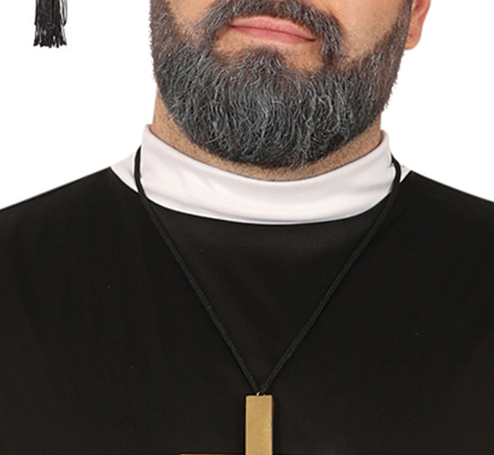 Costume de prêtre noir pour homme