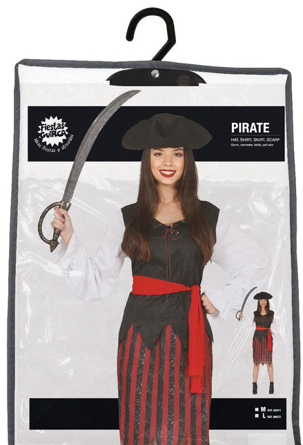 Costume de pirate 4 pièces pour femmes