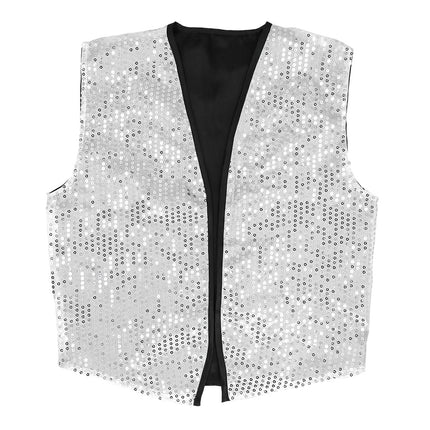 Jeu de paillettes argentées