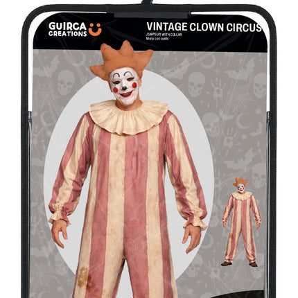 Costume d'Halloween pour homme : clown de cirque vintage