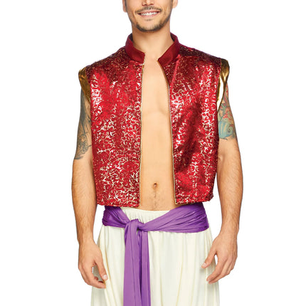 Costume d'Aladdin Avenue des jambes pour hommes