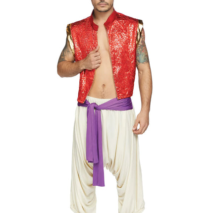 Costume d'Aladdin Avenue des jambes pour hommes