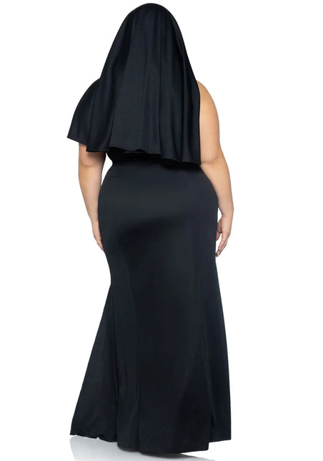 Costume de nonne Noir Ladies Leg Avenue