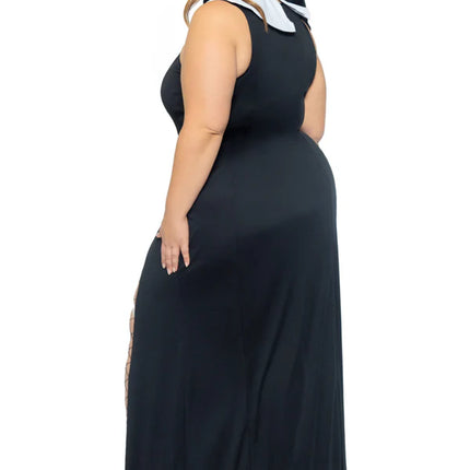 Costume de nonne Noir Ladies Leg Avenue
