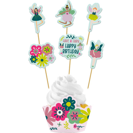 Garnitures de cupcake Ballerina avec moules 12 pièces