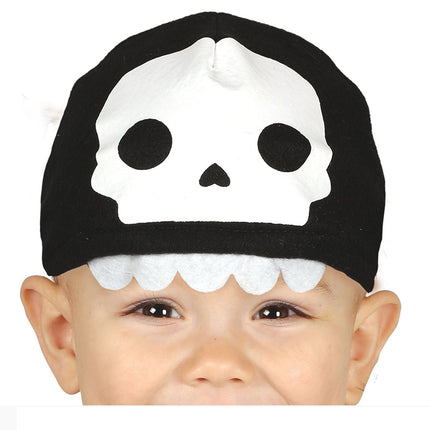 Costume d'Halloween Squelette Bébé Noir Blanc