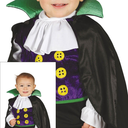 Costume d'Halloween Vampire Bébé Noir