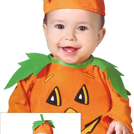 Costume d'Halloween Citrouille Bébé Orange