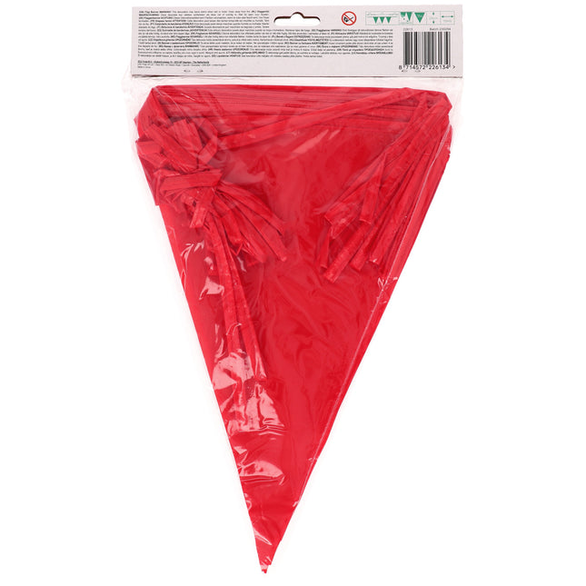 Ligne de drapeau rouge 10m