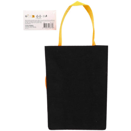 Sac à friandises Citrouille en feutrine - Halloween BoOo ! - 27x20x10 cm