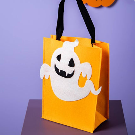 Sac à friandises Fantôme en feutrine - Halloween BoOo ! - 27x20x10 cm